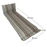 Matelas en tissu ondulo 174 x 60 cm Amsterdam