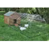 Enclos extérieur zingué avec bâche
