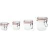 Set de 6 bocaux en verre à armature