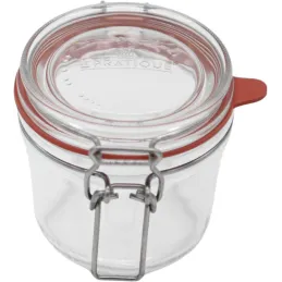Set de 6 bocaux en verre à armature