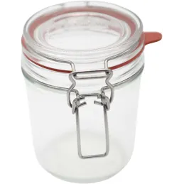 Set de 6 bocaux en verre à armature