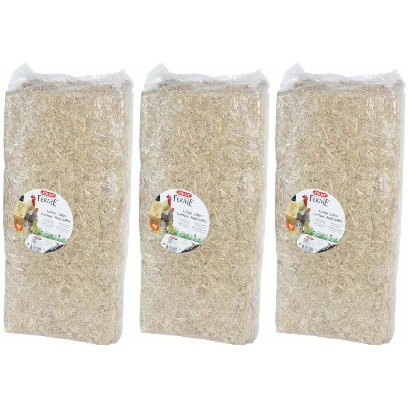 Paille naturelle pour litière 240 litres