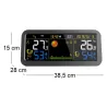 Station météo électronique couleur avec capteur extérieur