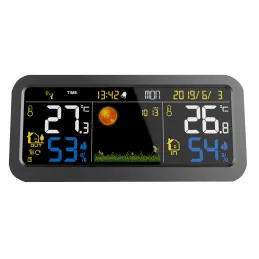 Station météo électronique couleur avec capteur extérieur