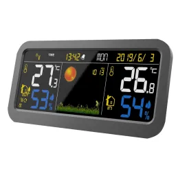 Station météo électronique couleur avec capteur extérieur