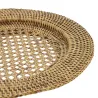Dessous d'assiette en rotin et cannage (Lot de 6)