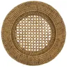 Dessous d'assiette en rotin et cannage (Lot de 6)