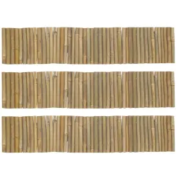 Bordure en bambou naturel