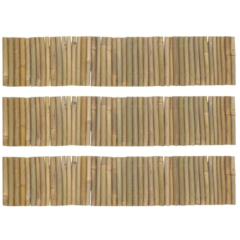 Bordure en bambou naturel