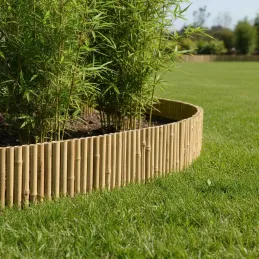 Bordure en bambou naturel