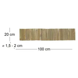 Bordure en bambou naturel