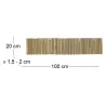 Bordure en bambou naturel