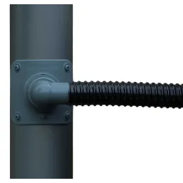 Collecteur d'eau anthracite pour gouttière circulaire