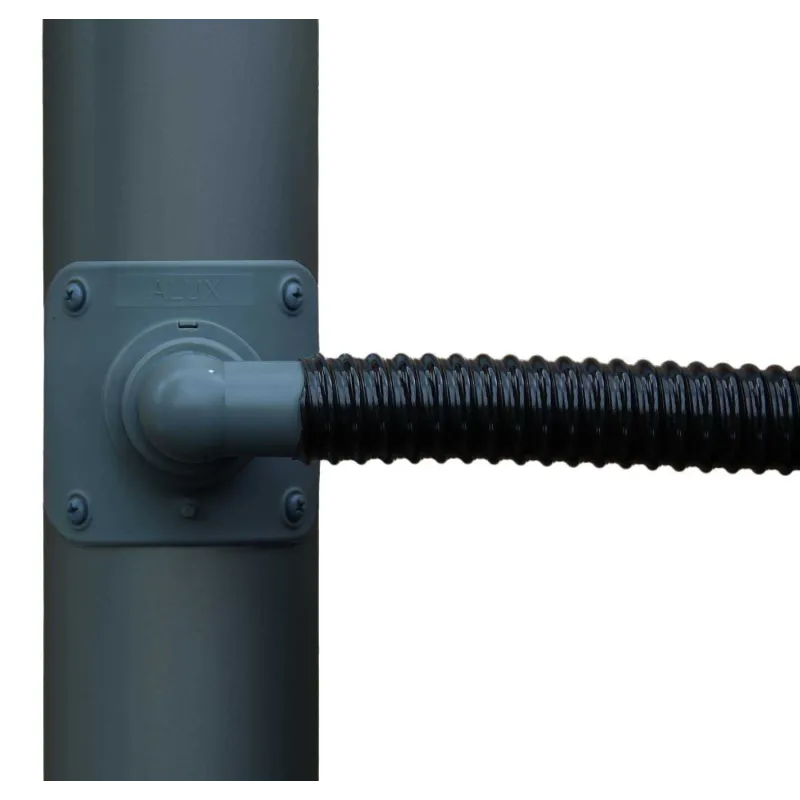 Collecteur d'eau anthracite pour gouttière circulaire