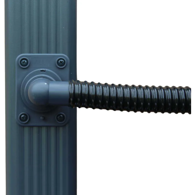 Collecteur d'eau anthracite pour gouttière rectangulaire