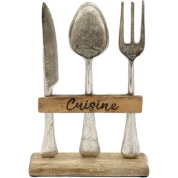 Décoration en manguier et aluminium Cuisine