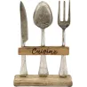 Décoration en manguier et aluminium Cuisine