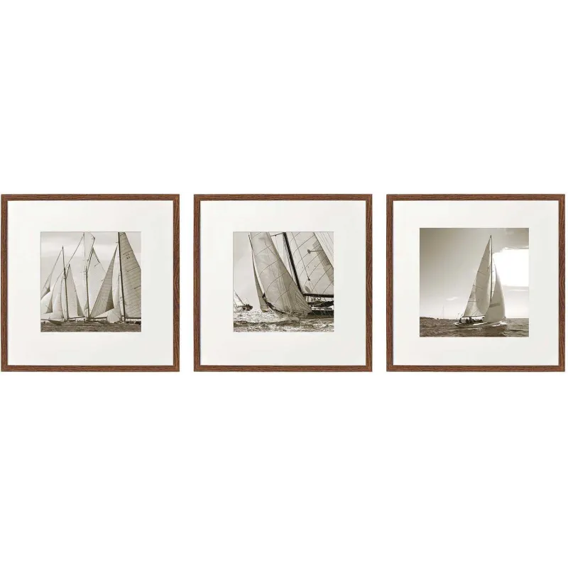 Ensemble de 3 cadres Bateaux