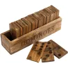 Jeu de dominos en bois de manguier