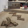 Jeu de dominos en bois de manguier