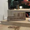 Jeu de dominos en bois de manguier