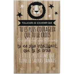 Plaque murale citation pour enfant