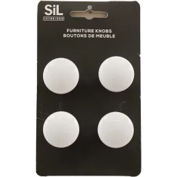 Ensemble de 4 boutons de meuble en alu