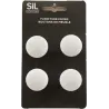 Ensemble de 4 boutons de meuble en alu
