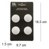 Ensemble de 4 boutons de meuble en alu