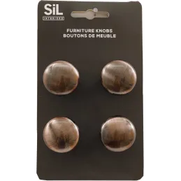 Ensemble de 4 boutons de meuble en alu