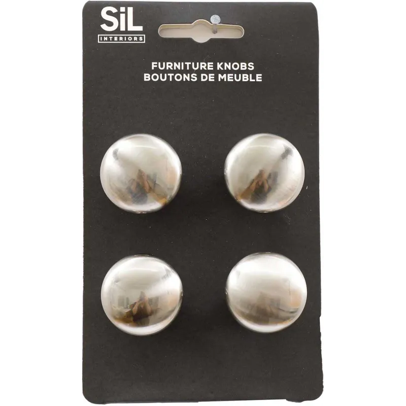 Ensemble de 4 boutons de meuble en alu
