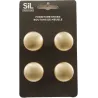 Ensemble de 4 boutons de meuble en alu