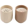 Bougie parfumé en pot dolomite (Lot de 2)