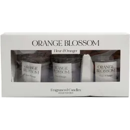 Coffret 3 bougies parfumées en verre