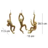 Ensemble de 3 singes à suspendre
