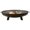 Brasero en acier 3 larges pieds