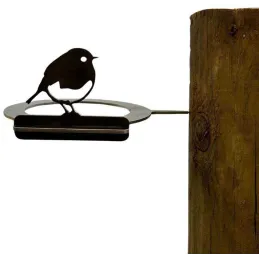 Support pour bol mangeoire en acier corten Bird