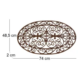 Gratte-pieds paillasson grille en fonte