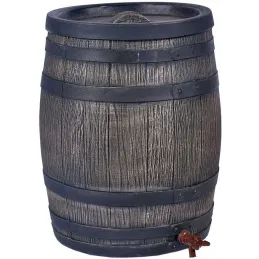 Récupérateur d'eau de pluie en polyéthylène avec support Barrel
