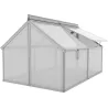 Serre potagère en polycarbonate 4 mm et aluminium Gaia Jumbo