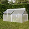 Serre potagère en polycarbonate 4 mm et aluminium Gaia Jumbo