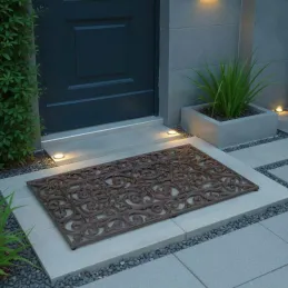 Gratte-pieds paillasson grille en fonte