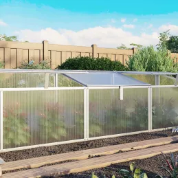 Serre potagère en aluminium anodisé Gaia
