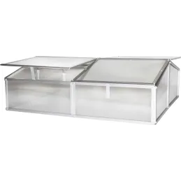 Serre potagère en aluminium anodisé Gaia