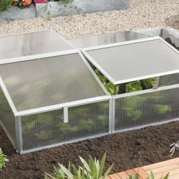Serre potagère en aluminium anodisé Gaia