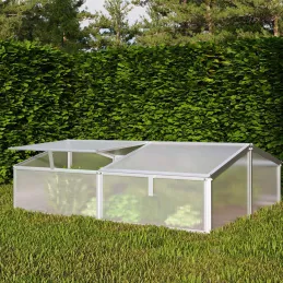 Serre potagère en aluminium anodisé Gaia
