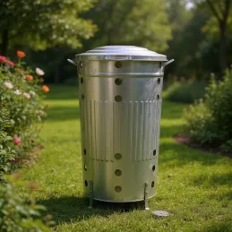Composteur de jardin en métal galvanisé