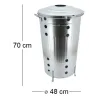 Composteur de jardin en métal galvanisé