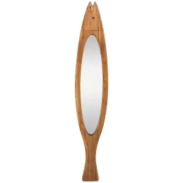Miroir poisson en bois recyclé