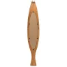 Miroir poisson en bois recyclé